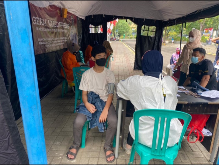 24 Peserta Ikuti Suntik Vaksin di Gerai Vaksin Presisi Polres Kepulauan Seribu