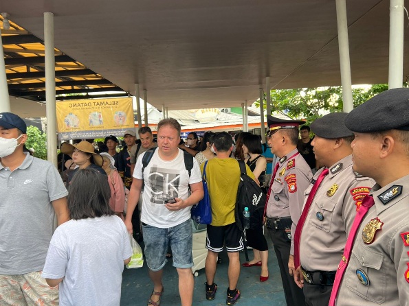Pam Dermaga Marina oleh Sat Pam Obvit Ciptakan Rasa Nyaman Bagi Wisatawan