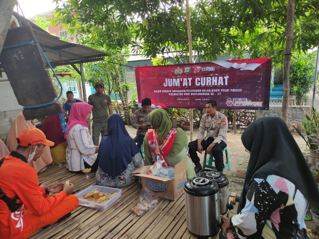 Bhabinkamtibmas Pulau Tidung Lakukan Kegiatan Jumat Curhat untuk Menyampaikan Keluhan Warga