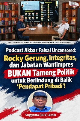 Podcast Akbar Faisal Uncensored: Rocky Gerung, Integritas, dan Jabatan Wantimpres BUKAN Tameng Politik untuk Berlindung di Balik “Pendapat Pribadi”!