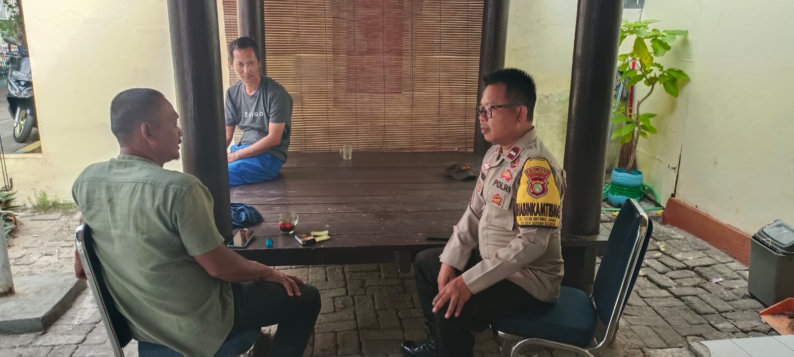 Bhabinkamtibmas Pulau Untung Jawa Himbau Warga Berpartisipasi Jaga Kamtibmas