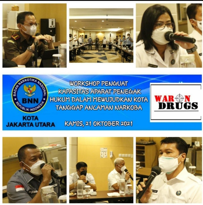 Wujudkan Kota Tanggap Ancaman Narkoba, BNNK Jakut Gelar Workshop Penguat Kapasitas Aparat Penegak Hukum