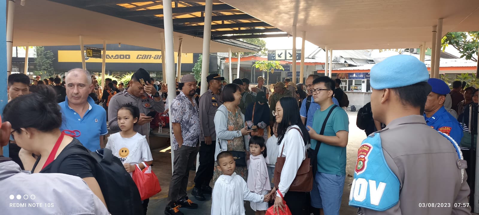 Polres Kepulauan Seribu Lakukan Pengamanan Humanis Di Dermaga 16 dan 17 Marina Ancol