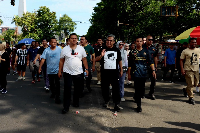 Muzani, Gibran, hingga Gubernur Hadiri Jalan Sehat Bersama Masyarakat Sulsel