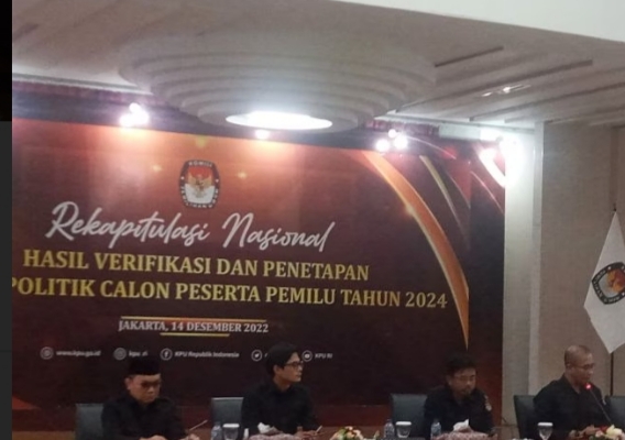 KPU Tetapkan 17 Parpol Peserta Pemilu 2024