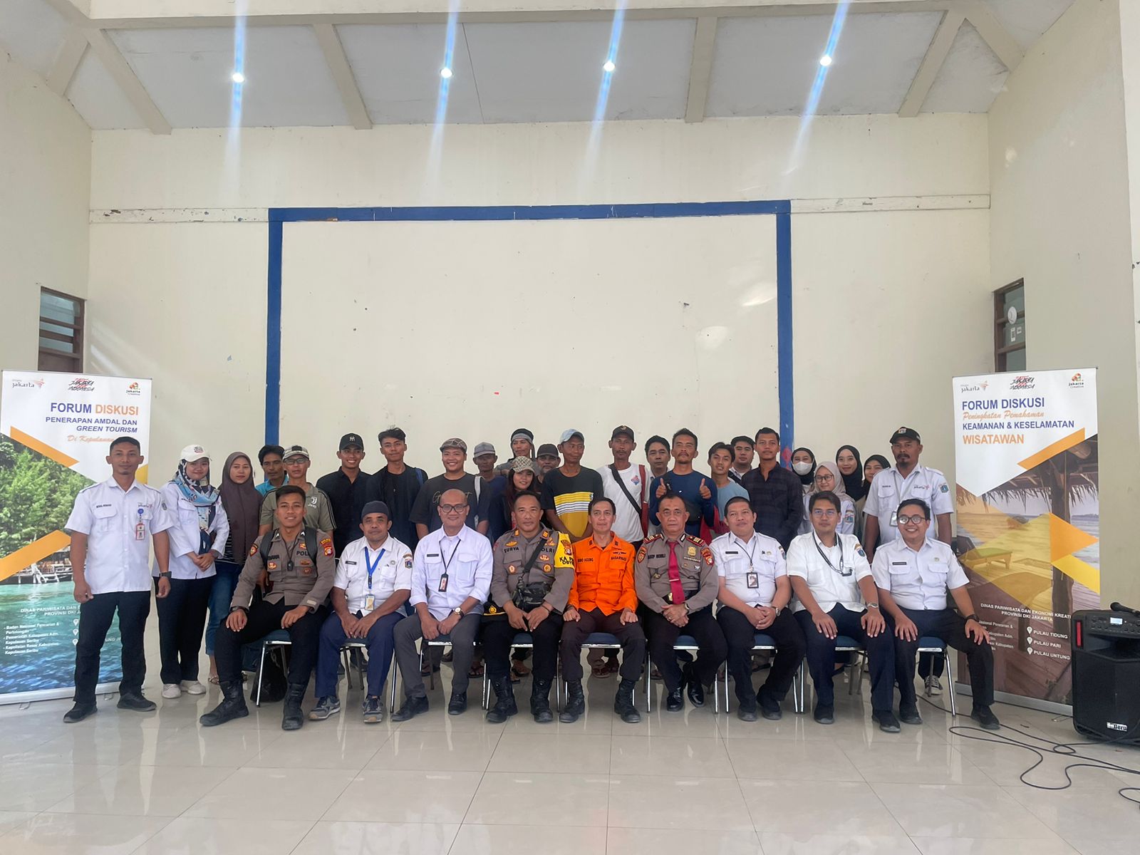 Sosialisasi Keselamatan dan Keamanan Pariwisata di Pulau Untung Jawa oleh Kasat Pam Obvit Polres Kepulauan Seribu