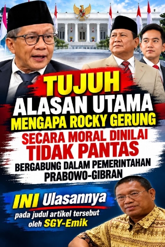 Tujuh Alasan Utama Mengapa Rocky Gerung Secara Moral Dinilai Tidak Pantas Bergabung dalam Pemerintahan Prabowo-Gibran