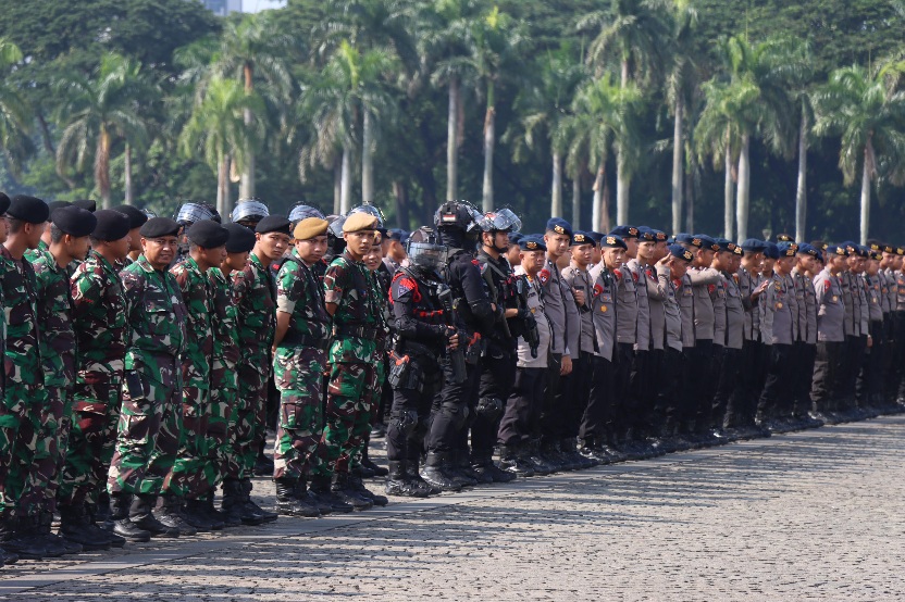 3.643 Personil Gabungan TNI - Polri Siap Amankan Aksi Unjuk Rasa Hari Ini