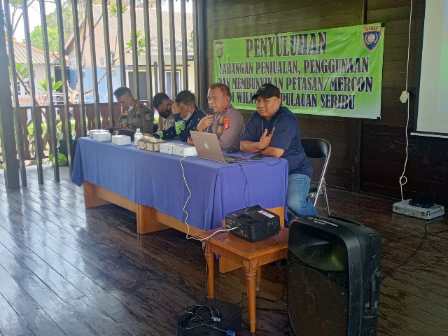 Kolaborasi, Sat Reskrim dan Sat Binmas Polres Kepulauan Seribu Berikan Penyuluhan Bahaya Narkoba dan Petasan