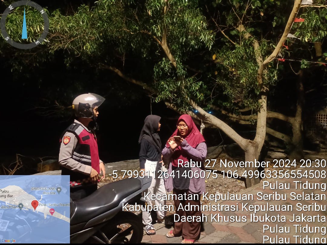 Polsek Kepulauan Seribu Selatan Gelar Patroli Malam Perintis Presisi untuk Cegah Tawuran Remaja