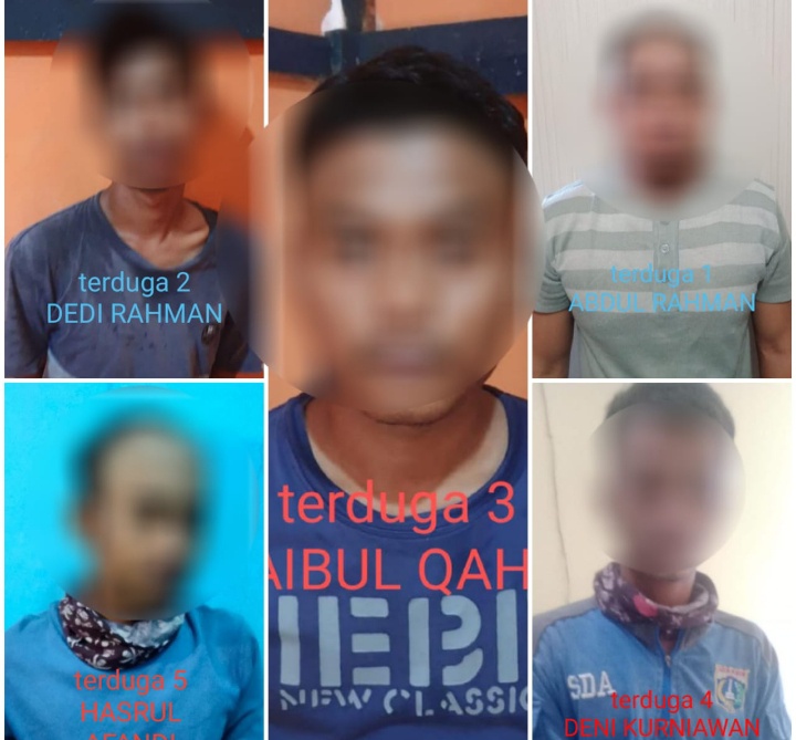 Diduga Kedapatan Narkoba, 4 PJLP dan Seorang Nelayan Ditangkap Polsek Kep Seribu Utara