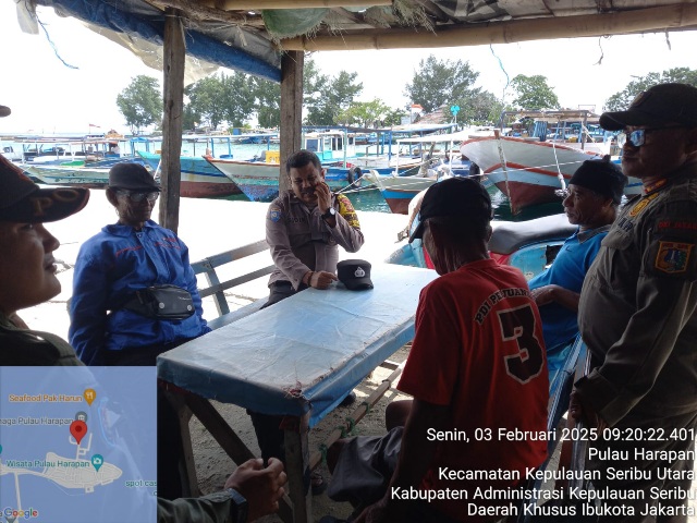Bhabinkamtibmas Pulau Harapan Ajak Warga Jauhi Judi Online, Jaga Kamtibmas Tetap Kondusif