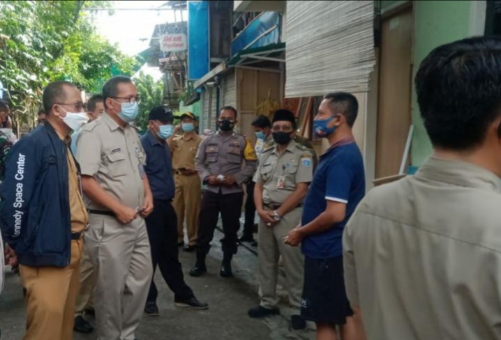 Unsur 3 Pilar Kec.Pademangan Sambangi Warga yang Telah Kembali Mudik