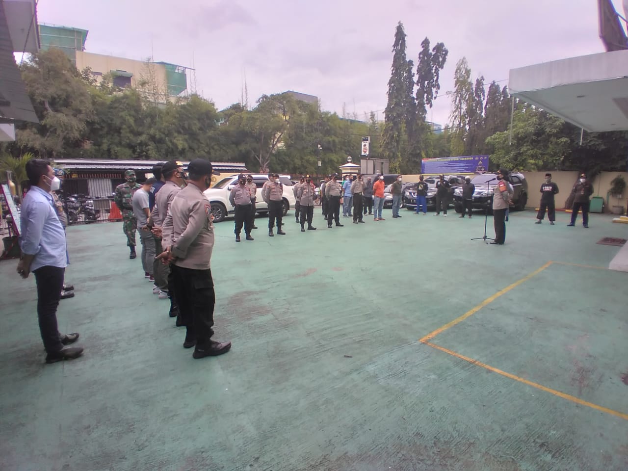 Pengamanan Malam Paskah, Polsek Pademangan Jakut Gelar Apel Gabungan