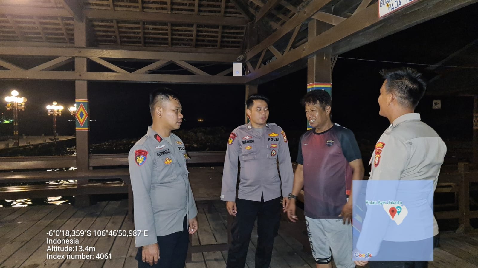 Team Patroli Satuan Polair Polres Kepulauan Seribu Gencar Sambangi Nelayan Pulau Ayer dalam Upaya Himbau Kamtibmas