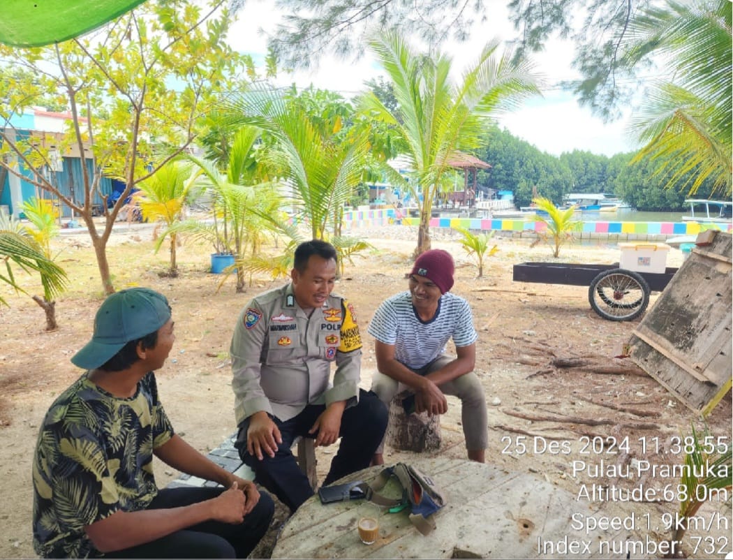 Bhabinkamtibmas Pulau Pramuka Imbau Pemilik Homestay Tingkatkan Keamanan Demi Kenyamanan Wisatawan 