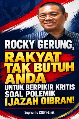 Rocky Gerung, Rakyat Tak Butuh Anda untuk Berpikir Kritis soal Polemik Ijazah Gibran!