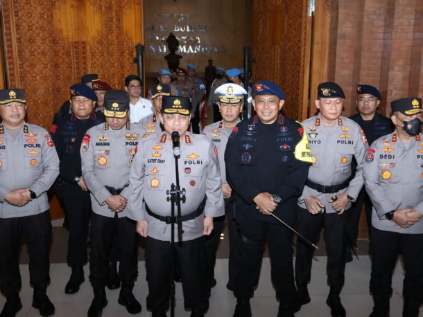 Polri Gelar Latihan Pengamanan KTT G20 di Bali