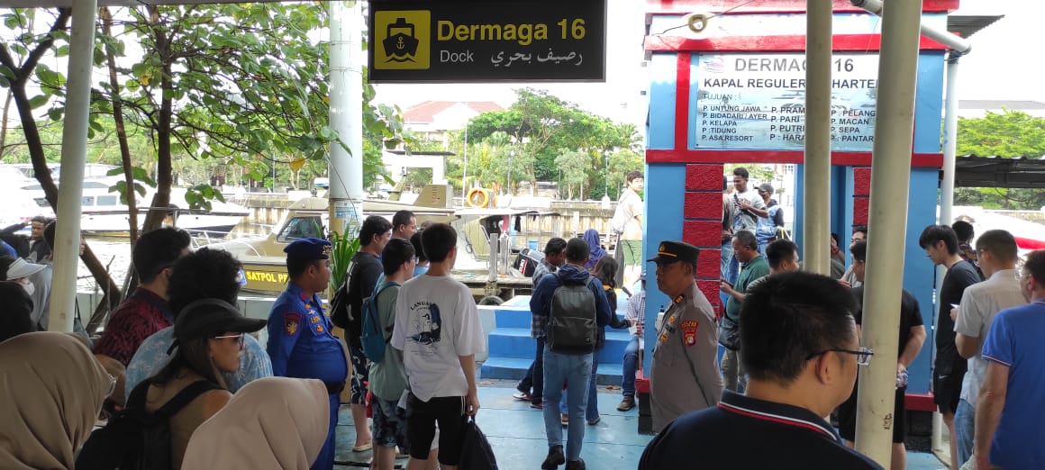 Pengamanan Dermaga Marina Wujud Pelayanan Prima Polres Kepulauan Seribu