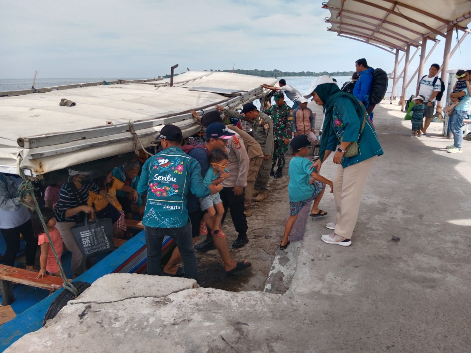 Pam Dermaga Keberangkatan, Polres Kep. Seribu Ciptakan Sitkamtibmas Aman