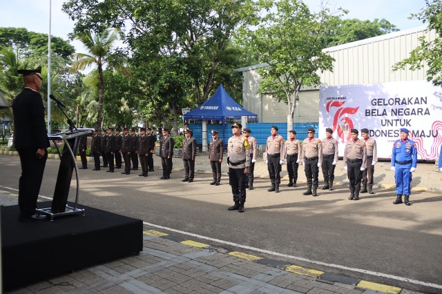 Polres Kepulauan Seribu Gelar Upacara Peringatan Hari Bela Negara ke-76 Tahun 2024  