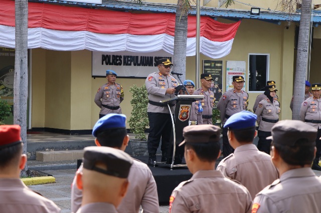 Kapolres Kepulauan Seribu Pimpin Apel Kesiapan Pengamanan TPS Pilkada DKI Jakarta