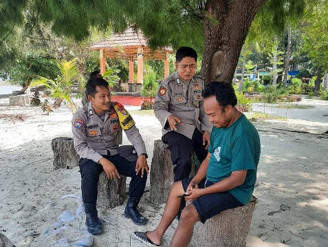 Pesan Kamtibmas Bhabinkamtibmas Pulau Tidung Kepada Pemilik Homestay