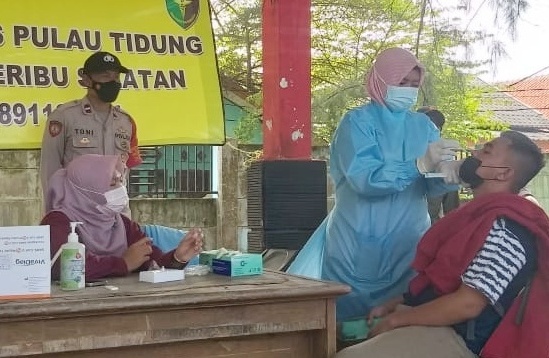 Pertahankan Zona Hijau, Polsek Kep Seribu Selatan Terus Gencarkan Kegiatan Pencegahan Covid 19