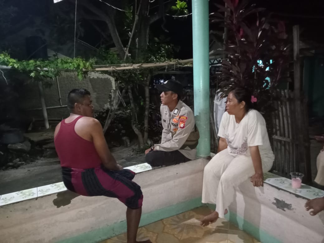 Unit Samapta Polsek Kep. Seribu Selatan Ajak Toda Pacu Semangat Warga Jaga Kamtibmas