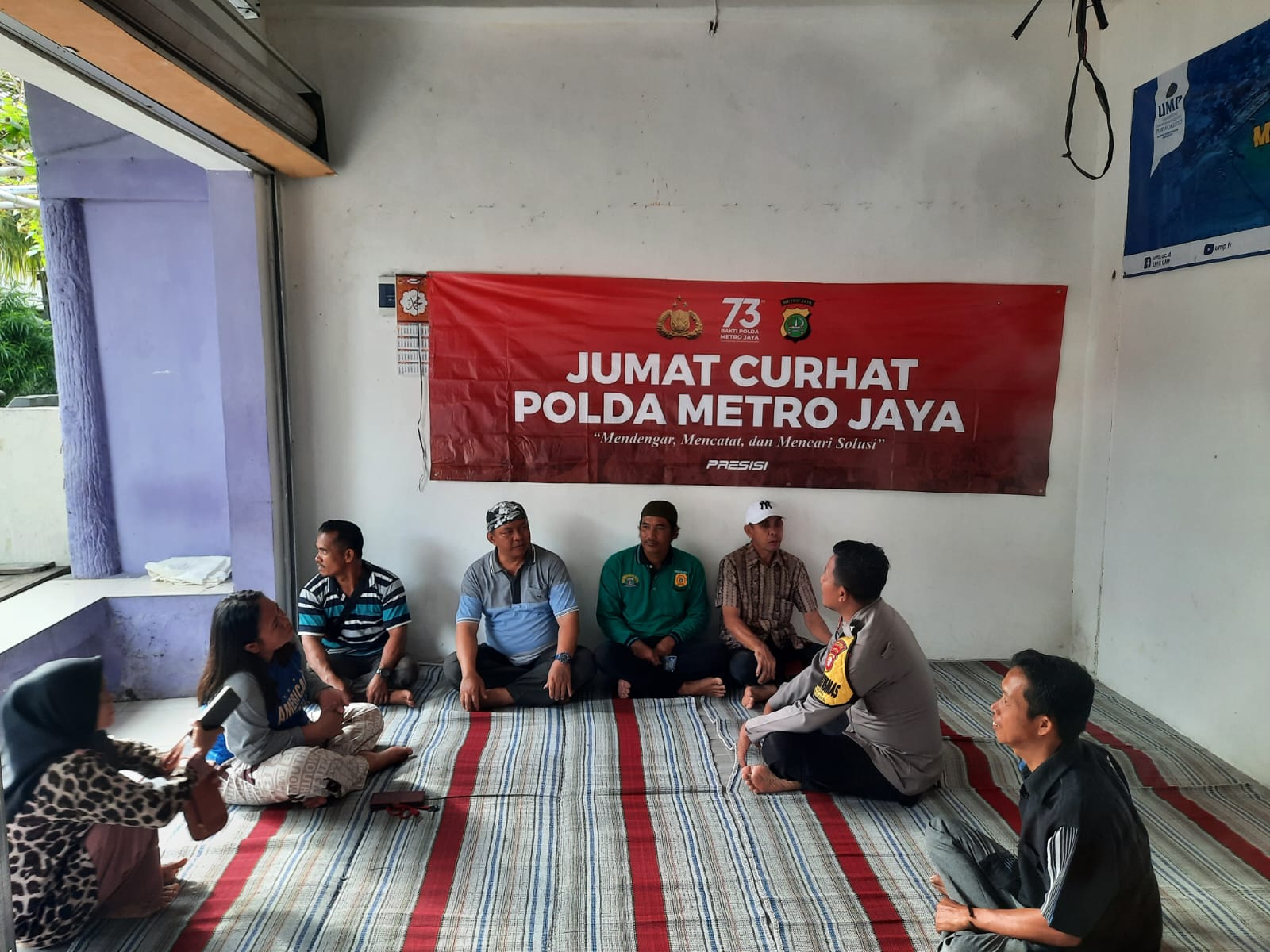 Jumat Curhat Curhat RW 03 Pulau Lancang, Banyak Remaja Berminat Daftar Calon Anggota Polri
