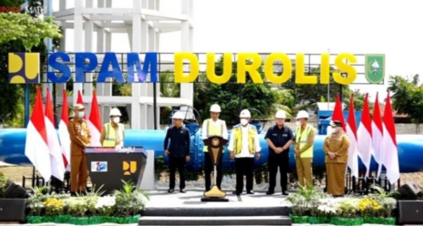 Diresmikan Presiden, SPAM Durolis Suplai Air Minum ke 32.000 Rumah