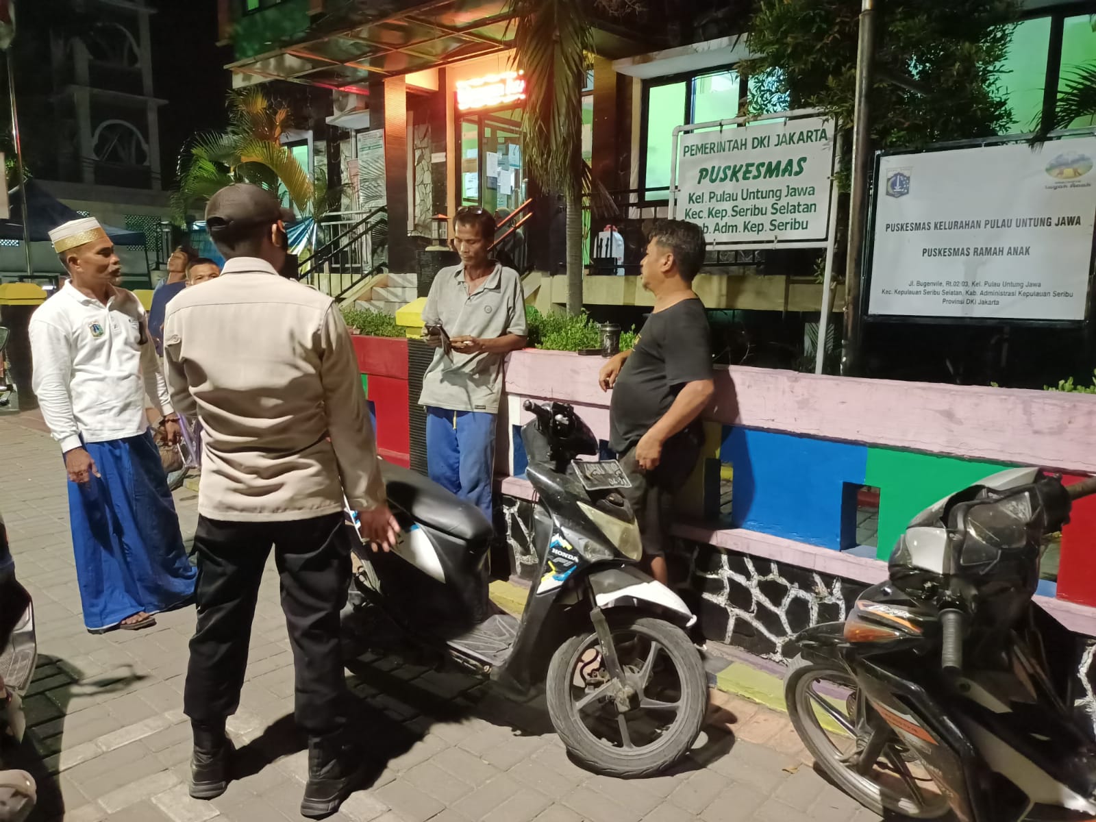 Patroli Malam Rutin Polsek Kep. Seribu Selatan Cegah Munculnya Guantibmas
