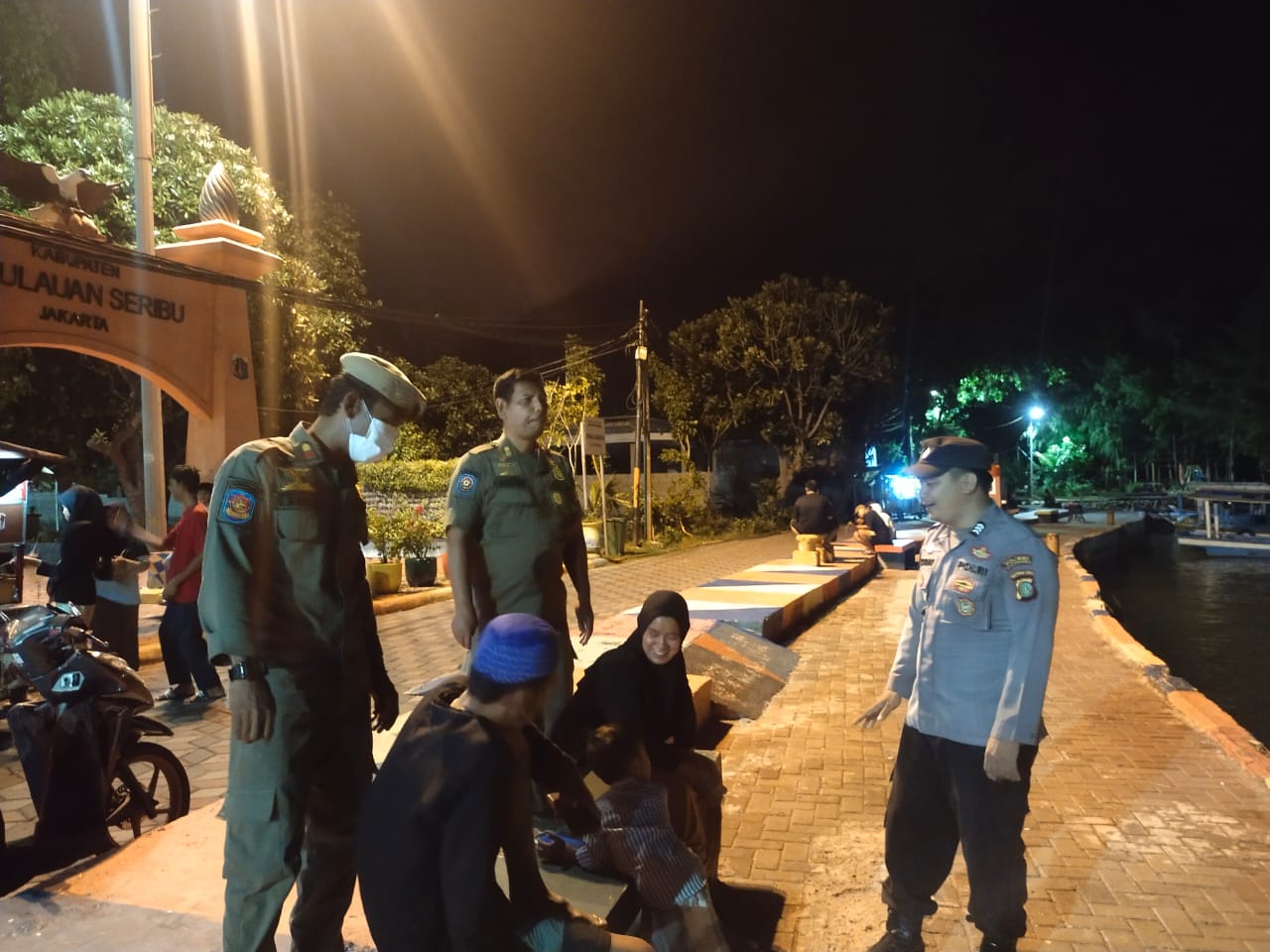 Tiga Pilar Ajak Warga Jaga Kamtibmas Dalam Giat Patroli Malam Ramadhan