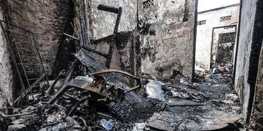 Kebakaran Landa Pemukiman Padat Penduduk Di Taman Sari