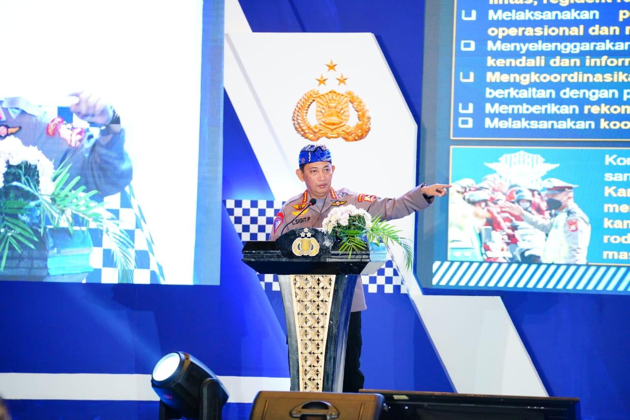 Arahan Kapolri di Rakernis Korlantas: Wujudkan Mudik Aman hingga Tingkatkan Pelayanan Publik 