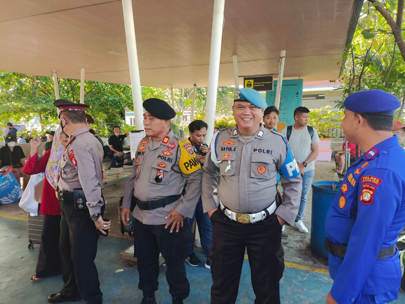 Polres Kepulauan Seribu Beri Rasa Aman Kepada Wisatawan Melalui Pam Dermaga Marina