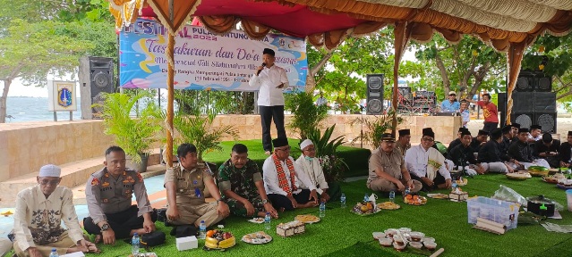 Kapolsek Hadiri Tasyakuran Peringati Hari Jadi Pulau Untung Jawa ke 69