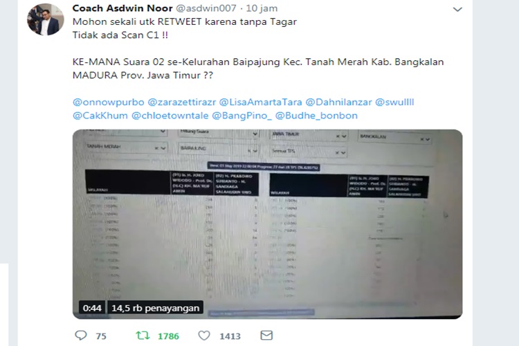 Salah Input KPU masih Berlanjut, Perolehan Suara 02 Hilang di TPS-TPS Kelurahan Baipajung