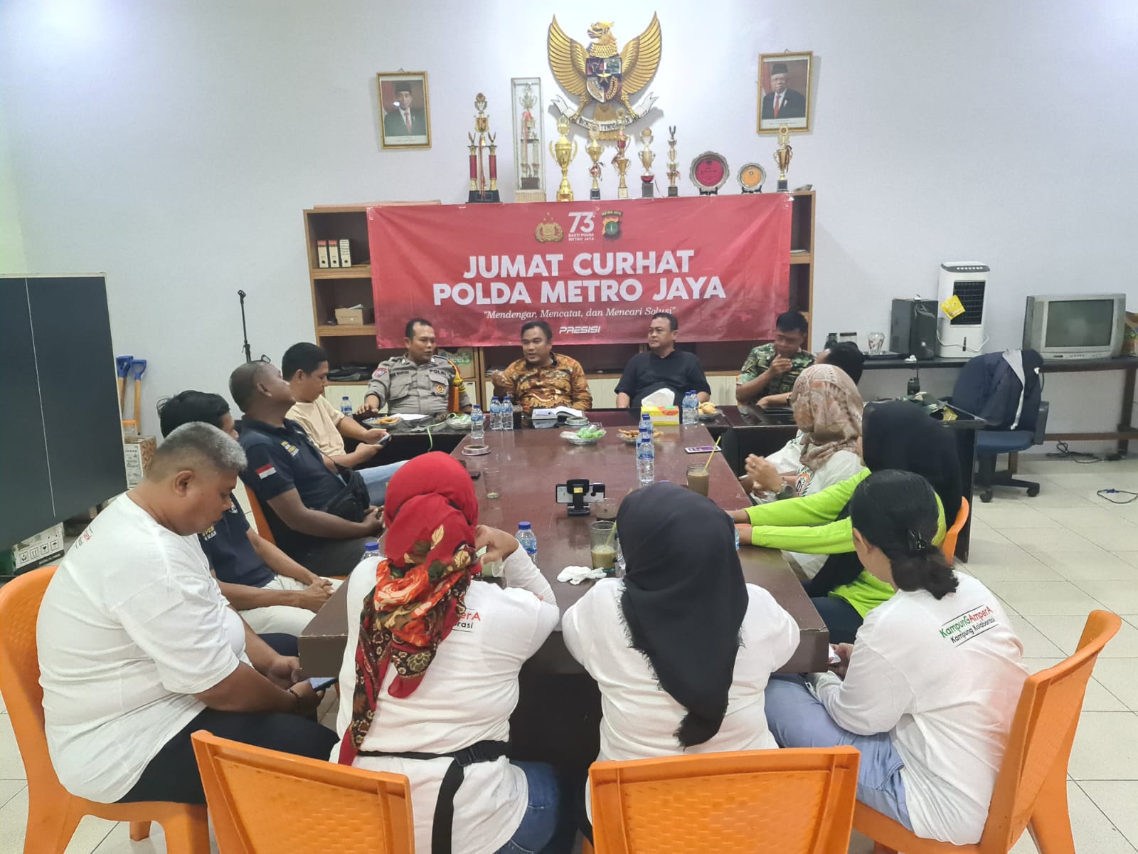 Jumat Curhat, Kanit Reskrim Polsek Pademangan Himbau Warga Antisipasi Aksi Kejahatan