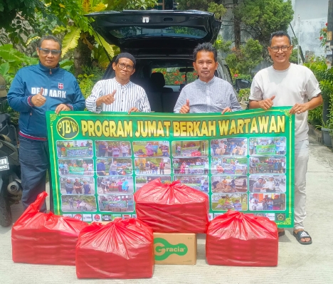 Aksi Sosial PJBW, Nasi Box Dibagikan ke Tukang Becak dan Kaum Rentan di Ciledug