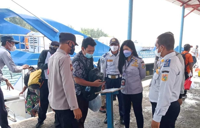 83 Penumpang Kapal Tiba Wilayah Kep Seribu Utara Scan PeduliLindungi dan Wajib Terapkan ProKes Selama di Pulau
