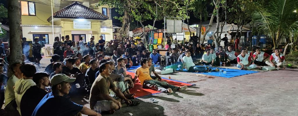 Gelar Nobar, Polres Kepulauan Seribu dan Jajarannya Pererat Tali Silaturahmi