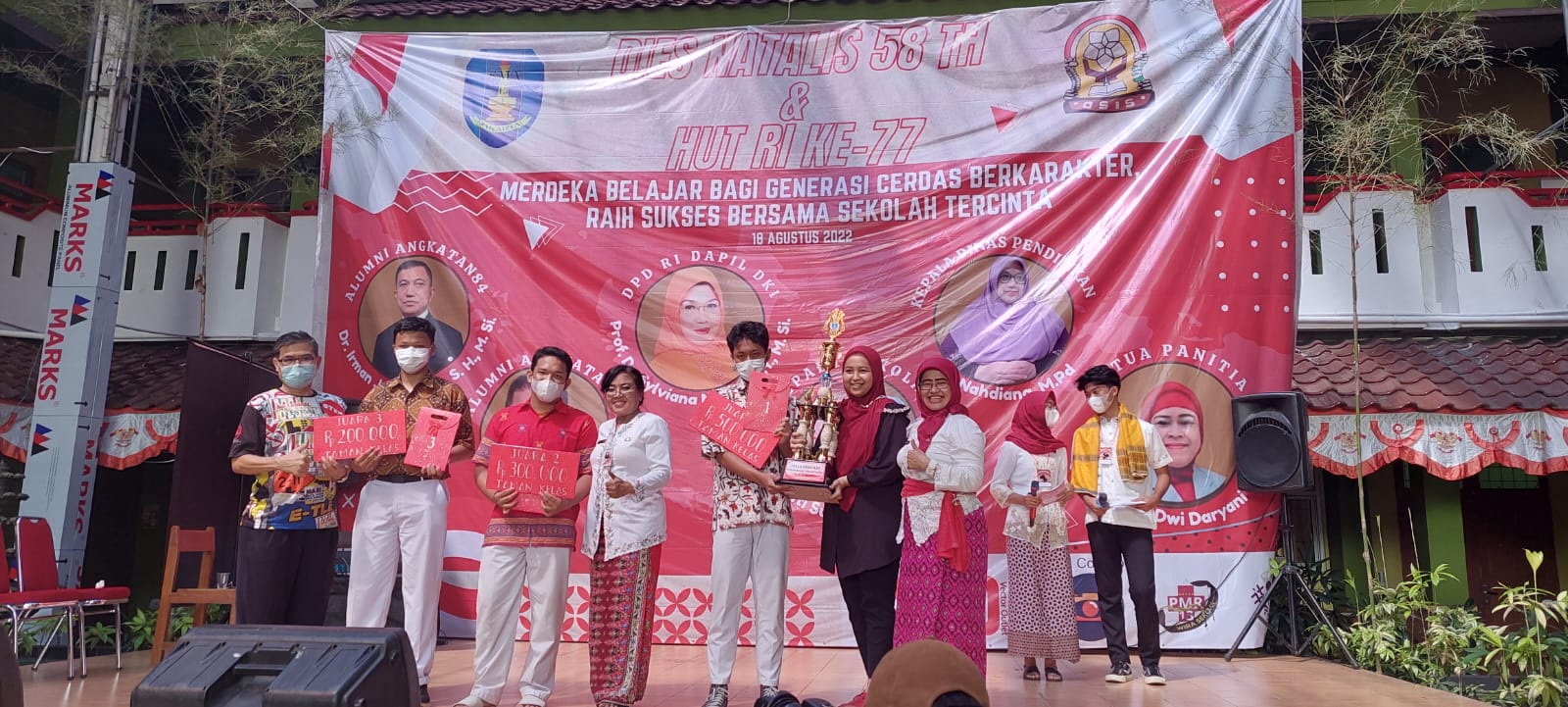 SMAN 13 Jakarta Rayakan HUT RI ke-77 dan HUT  SMAN 13 ke-85