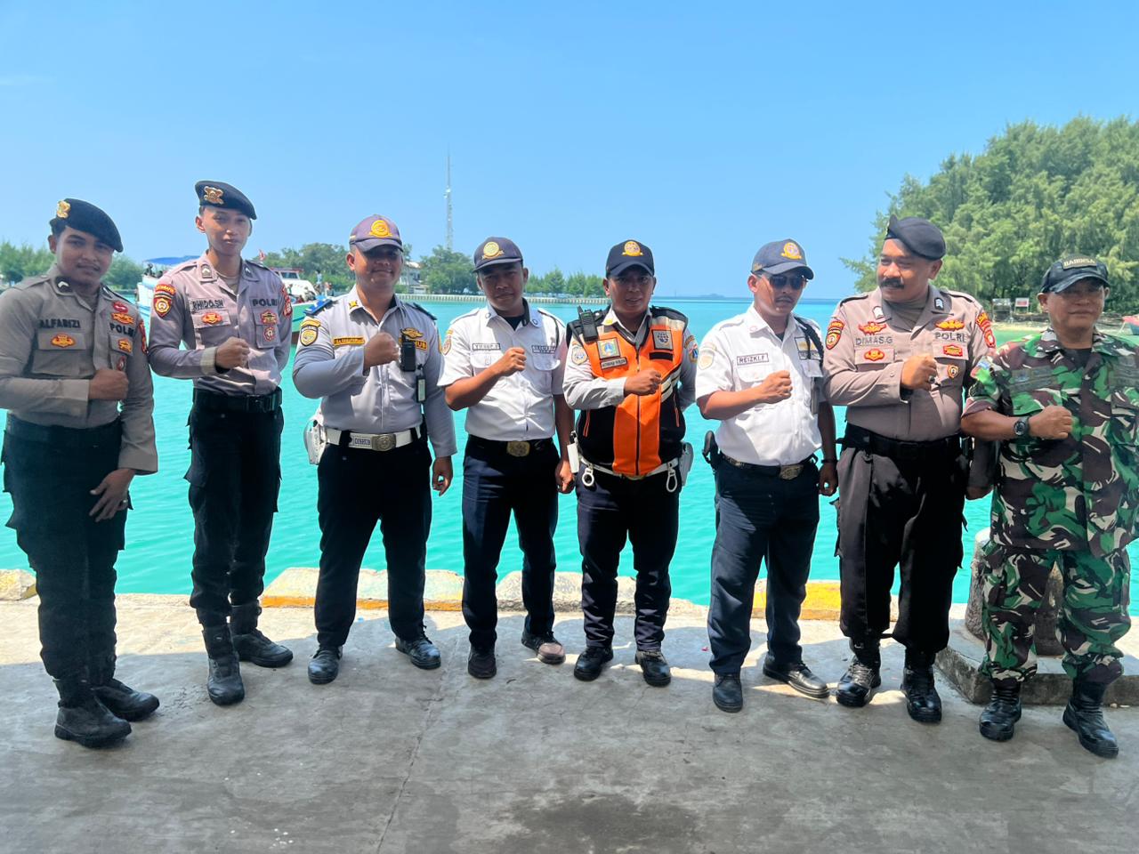 Sinergi TNI-Polri Perkuat Pengamanan Dermaga di Kepulauan Seribu Utara