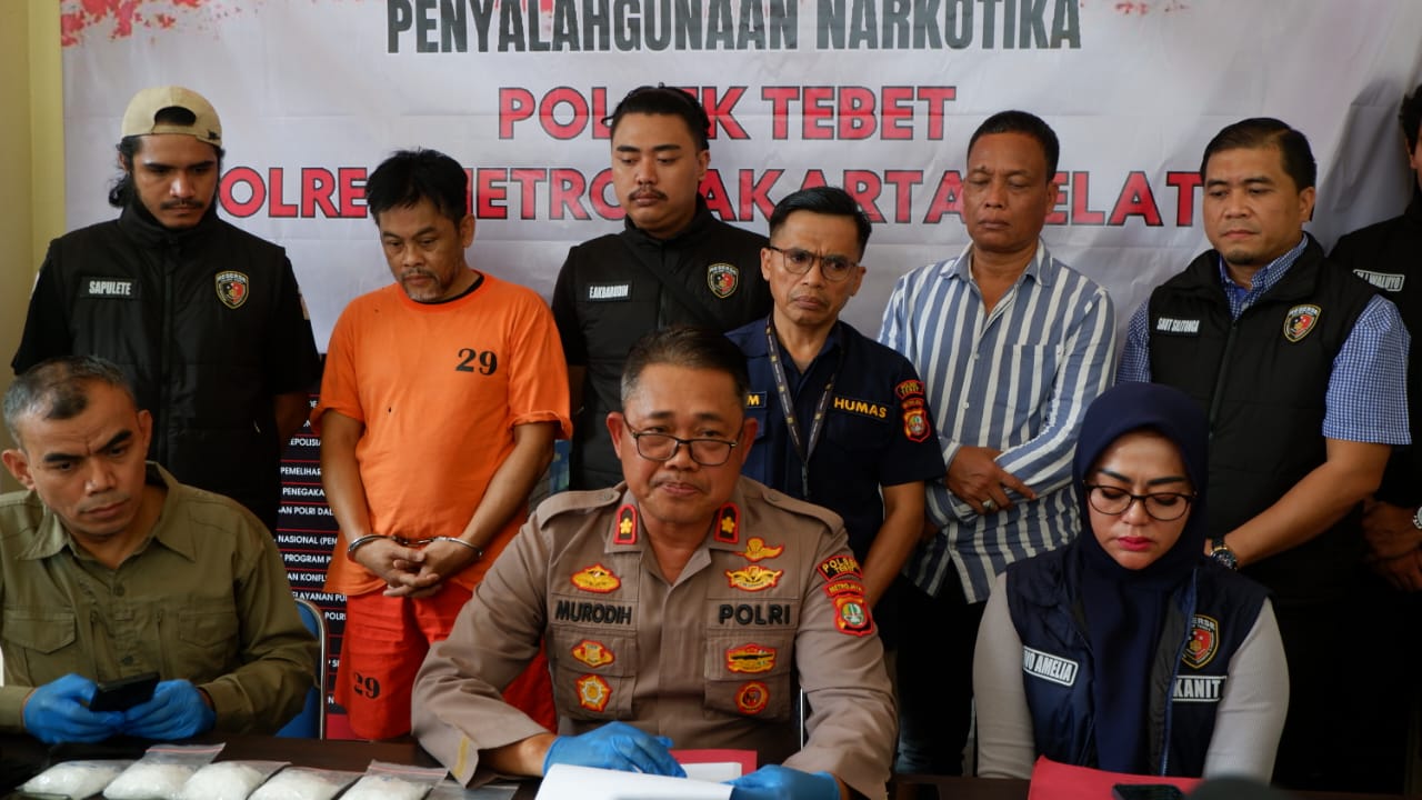 Polsek Tebet berhasil mengungkap kasus Peredaran Narkotika
