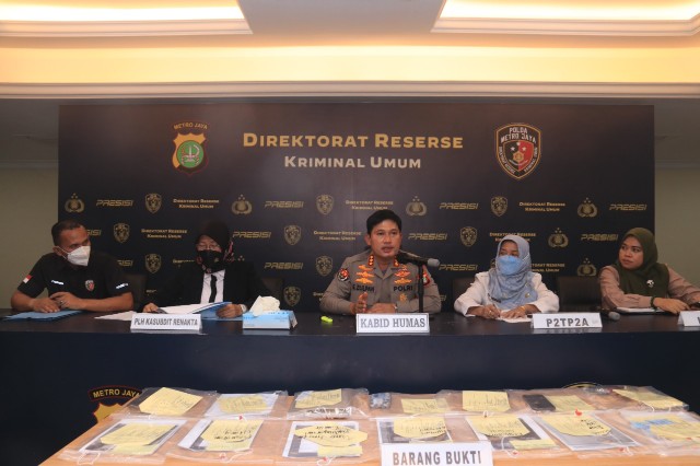 Polda Metro Jaya Mengungkap Pelaku Perbudakan Seks Terhadap Anak Di Jakarta