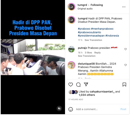 Antusiasme Warga Ajak Prabowo Selfie hingga Sebut Presiden Masa Depan di DPP PAN