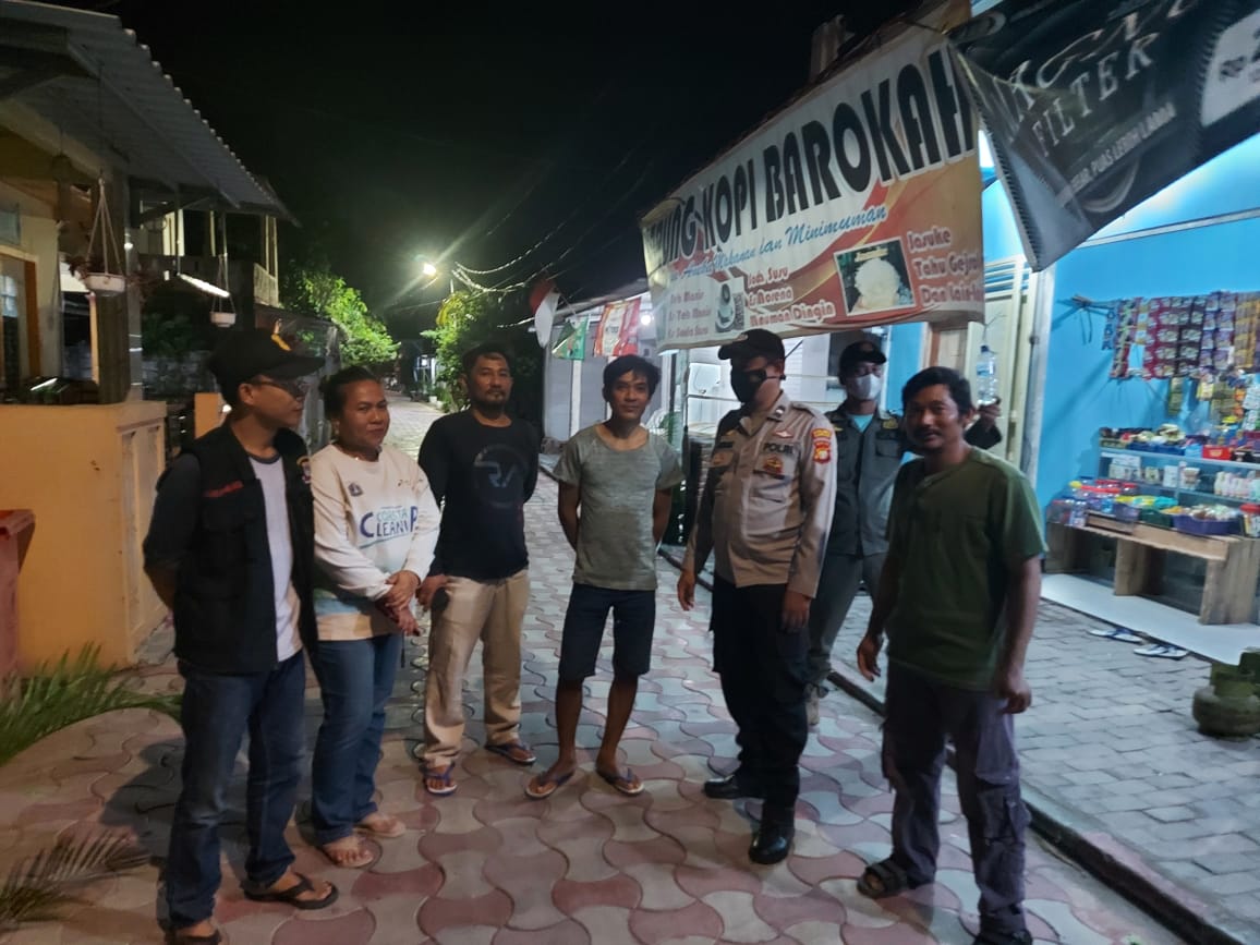 Cegah Guantibmas, Polsek Kepulauan Seribu Selatan Laksanakan Patroli Malam