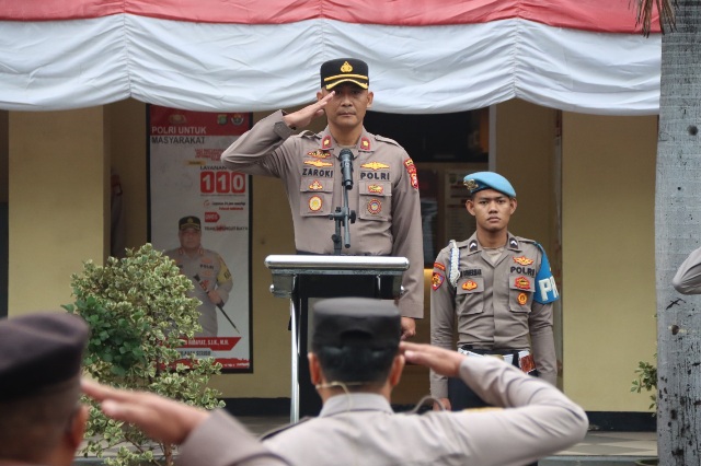 Wakapolres Kepulauan Seribu Pimpin Upacara Hari Kesadaran Nasional 17 April 2025 di Marina Ancol