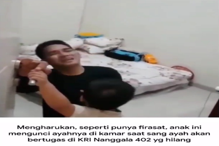 Seperti Punya Firasat, Anak Awak KRI Nanggala-402 Kunci Ayahnya di Kamar